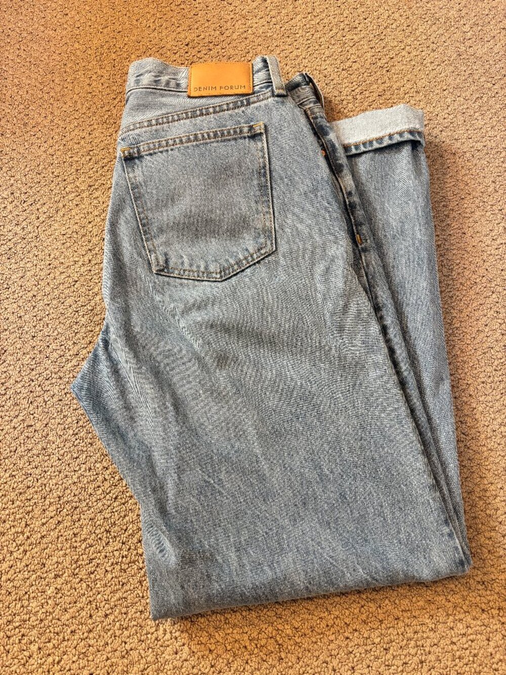 Denim Forum Farrah Lo-Rise Wide Jean Size 28
